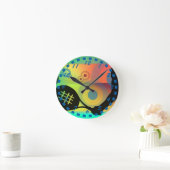 Horloge Ronde Silhouette de tennis art design (Maison)