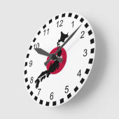 Horloge Ronde Silhouette du Japon (Angle)