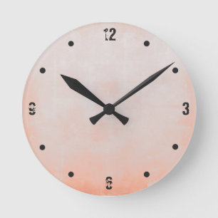 Horloge Ronde Simple moderne Rustique Pêche Gris Abstrait