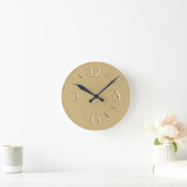 Horloge Ronde Simple Mur d'or (Maison)
