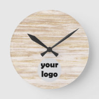 Simple rustique Bois beige naturel avec logo