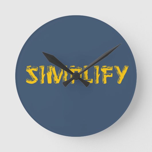 Horloge Ronde Simplifier (Recto)