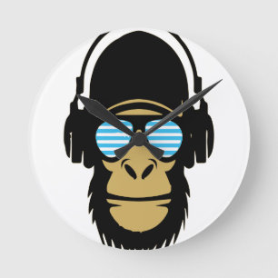 Horloge Ronde Singe de Mr.Dubstep