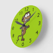 Horloge Ronde Singe de ondulation (Angle)