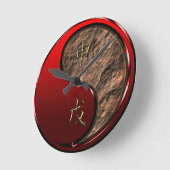 Horloge Ronde Singe de Terre (Angle)