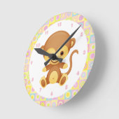 Horloge Ronde Singe Funky (Angle)