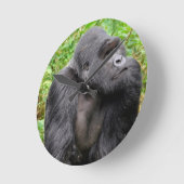 Horloge Ronde Singe heureux (Angle)