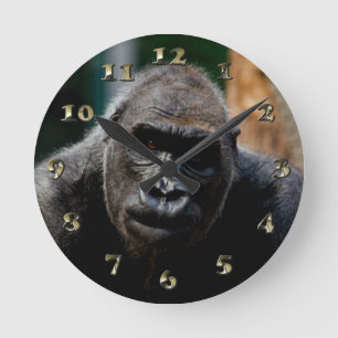 Horloge Ronde Singe Primate