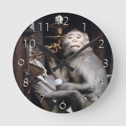 Horloge Ronde Singe souriant (Recto)