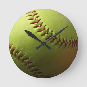 Horloge Ronde Single de softball