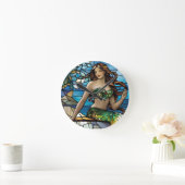 Horloge Ronde Sirène en verre (Maison)