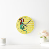 Horloge Ronde Sirène vintage (Maison)