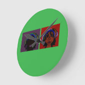 Horloge Ronde Sisters (Angle)