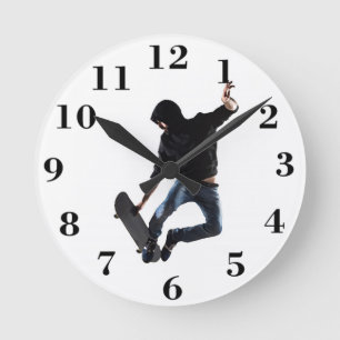 Horloge Ronde Skate