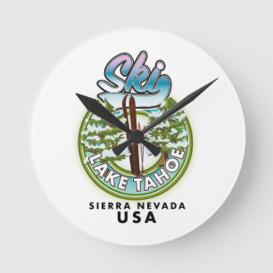 Horloge Ronde Ski Lake Tahoe Sierra Nevada États-Unis