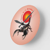 Horloge Ronde Skorpion - Sternzeichen Uhr (Angle)