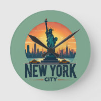 Skyline de New York avec Statue de la Liberté