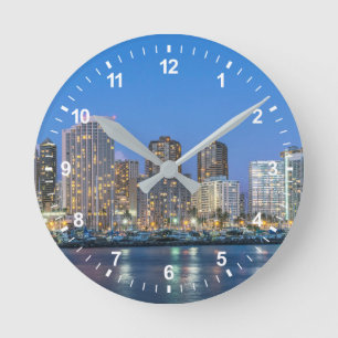 Horloge Ronde Skyline urbain de Waikiki