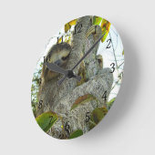 Horloge Ronde Sloth (Angle)