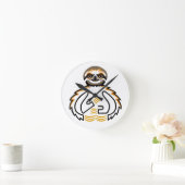 Horloge Ronde Sloth - 24h/24 (Maison)