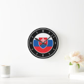 Horloge Ronde Slovaquie Flag Elegant (Maison)
