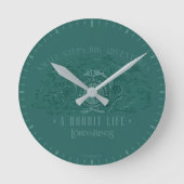 Horloge Ronde Small Steps, Big Adventures - A Hobbit Life (Recto)