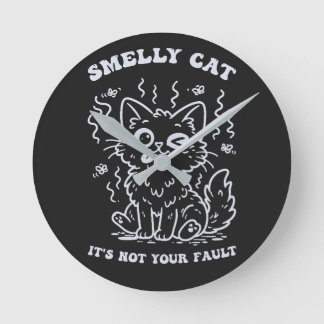 Horloge Ronde Smelly Cat Iconic Song