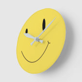 Horloge Ronde Smile Yellow (Angle)