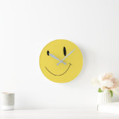Horloge Ronde Smile Yellow (Maison)