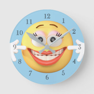 Horloge Ronde Smiling emoji