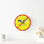 Horloge Ronde Smiling Prohibited ! (Maison)