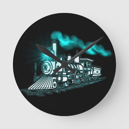 Horloge Ronde Smokin Green Train (Recto)