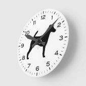 Horloge Ronde Smooth Fox Terrier Dog Breed (Angle)