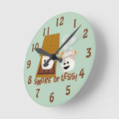 Horloge Ronde Smore or Less ! (Angle)