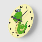 Horloge Ronde Snake Design (Angle)