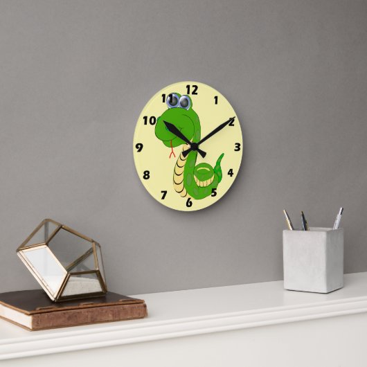 Horloge Ronde Snake Design (Bureau)