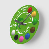 Horloge Ronde Snooker Players Maximum Break Clock