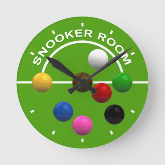 Horloge Ronde Snooker Players Snooker Room (Recto)