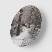 Horloge Ronde Snow covered Ancient Woodland (Angle)