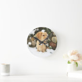 Horloge Ronde Snow Puppy (Maison)