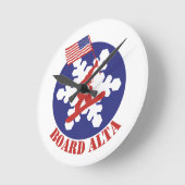 Horloge Ronde Snowboard Alta (Angle)