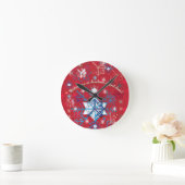 Horloge Ronde Snowflake (Maison)