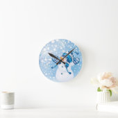 Horloge Ronde Snowman (Maison)