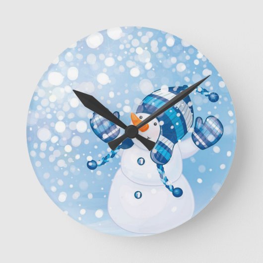 Horloge Ronde Snowman (Recto)