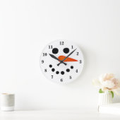 Horloge Ronde Snowman (Maison)