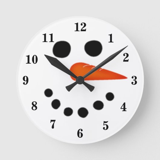 Horloge Ronde Snowman (Recto)