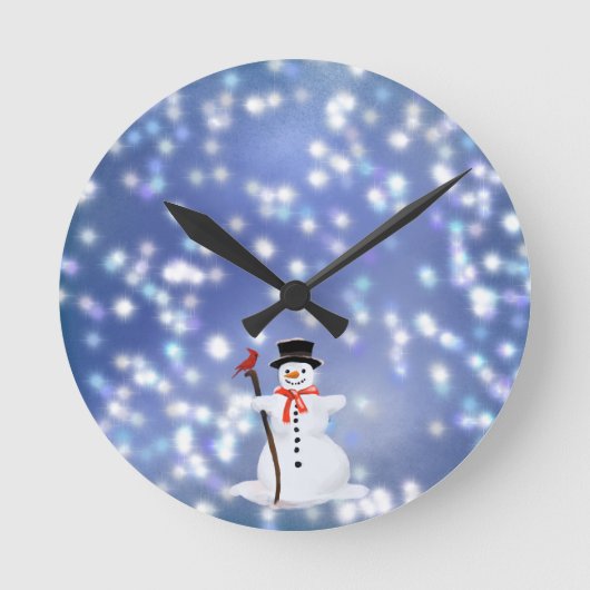 Horloge Ronde Snowman (Recto)