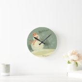 Horloge Ronde Snowman (Maison)