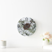 Horloge Ronde Snowy Pine Cone I (Maison)