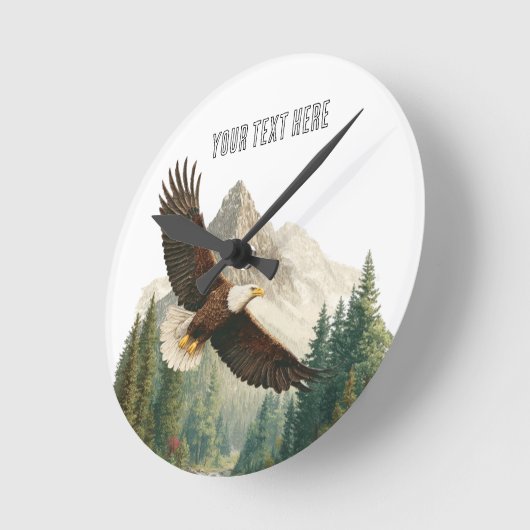 Horloge Ronde Soaring Eagle  (Angle)